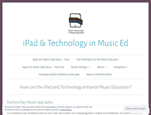 Tablet Screenshot of ipadmusiced.wordpress.com