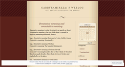 Desktop Screenshot of gabbyramirez21.wordpress.com