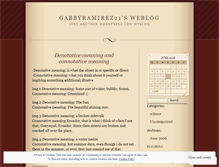 Tablet Screenshot of gabbyramirez21.wordpress.com