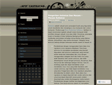 Tablet Screenshot of afifcastrayan.wordpress.com
