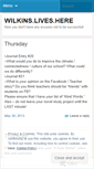Mobile Screenshot of hsswilkins.wordpress.com