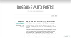 Desktop Screenshot of daggoneautoparts.wordpress.com