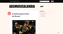 Desktop Screenshot of absmusicalandia.wordpress.com