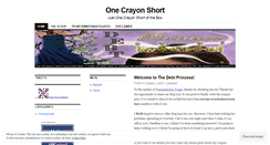 Desktop Screenshot of onecrayonshort.wordpress.com