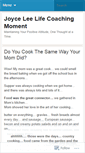 Mobile Screenshot of joyceleelifecoach.wordpress.com