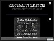 Tablet Screenshot of cricetmanivelle.wordpress.com