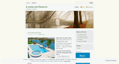 Desktop Screenshot of landscapedesigns.wordpress.com