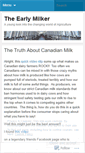 Mobile Screenshot of earlymilking.wordpress.com