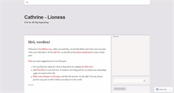 Desktop Screenshot of cathrinelover.wordpress.com