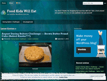 Tablet Screenshot of foodkidswilleat.wordpress.com