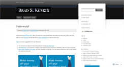 Desktop Screenshot of bradskuskin.wordpress.com