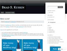 Tablet Screenshot of bradskuskin.wordpress.com
