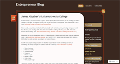 Desktop Screenshot of entrepreneurbizz.wordpress.com