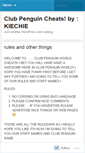 Mobile Screenshot of clubpenguinworldcheats.wordpress.com