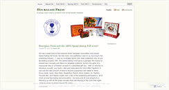 Desktop Screenshot of hourglasspress.wordpress.com