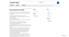 Desktop Screenshot of cagatayweb.wordpress.com