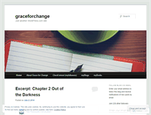 Tablet Screenshot of graceforchange.wordpress.com