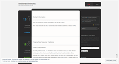 Desktop Screenshot of enterthecommons.wordpress.com