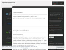 Tablet Screenshot of enterthecommons.wordpress.com