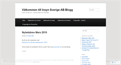 Desktop Screenshot of insynsverigeab.wordpress.com