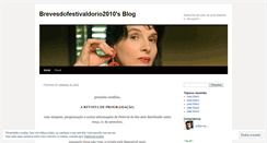 Desktop Screenshot of brevesdofestivaldorio2010.wordpress.com