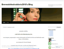 Tablet Screenshot of brevesdofestivaldorio2010.wordpress.com