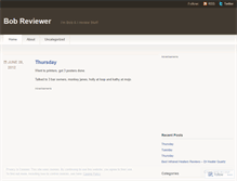 Tablet Screenshot of bobreviewer.wordpress.com