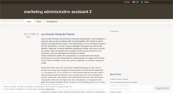 Desktop Screenshot of marketingadministrativeassistant2.wordpress.com