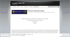 Desktop Screenshot of neondaletrading.wordpress.com
