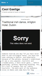 Mobile Screenshot of ceolgaeilge.wordpress.com
