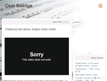 Tablet Screenshot of ceolgaeilge.wordpress.com