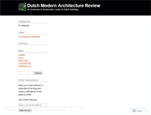 Tablet Screenshot of dutchmodernarchitecture.wordpress.com