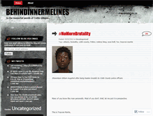 Tablet Screenshot of behindinnermelines.wordpress.com