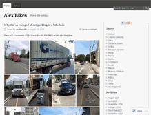 Tablet Screenshot of alexbikes.wordpress.com