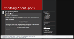 Desktop Screenshot of everythingaboutsports.wordpress.com