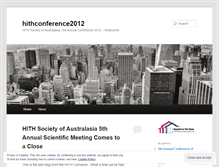 Tablet Screenshot of hithconference2012.wordpress.com