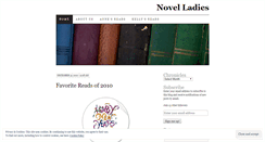 Desktop Screenshot of novelladies2010.wordpress.com