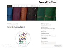 Tablet Screenshot of novelladies2010.wordpress.com