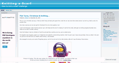 Desktop Screenshot of knittingascarf.wordpress.com