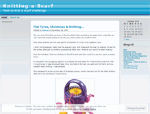 Tablet Screenshot of knittingascarf.wordpress.com