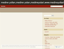 Tablet Screenshot of medineyollari.wordpress.com