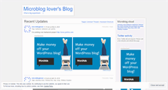 Desktop Screenshot of microbloglover.wordpress.com