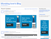 Tablet Screenshot of microbloglover.wordpress.com