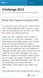 Mobile Screenshot of 12challengesfor2012.wordpress.com
