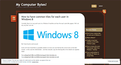 Desktop Screenshot of mycomputerbytes.wordpress.com