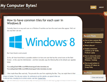 Tablet Screenshot of mycomputerbytes.wordpress.com