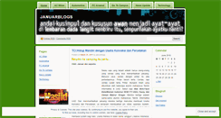 Desktop Screenshot of januarblogs.wordpress.com