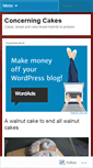 Mobile Screenshot of concerningcakes.wordpress.com