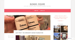 Desktop Screenshot of blondieesquire.wordpress.com