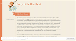 Desktop Screenshot of everylittleheartbeat.wordpress.com